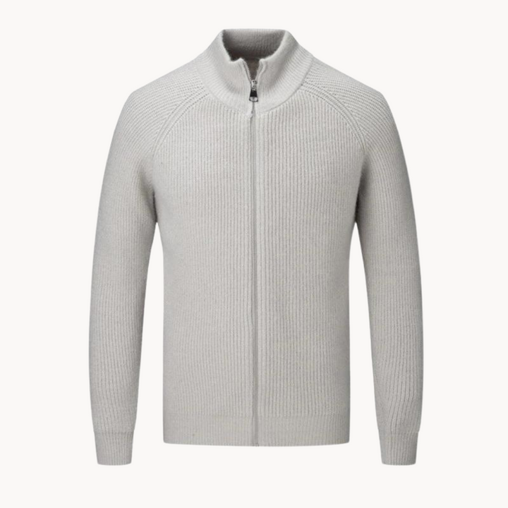 Colton Kaschmirpullover mit Reißverschluss