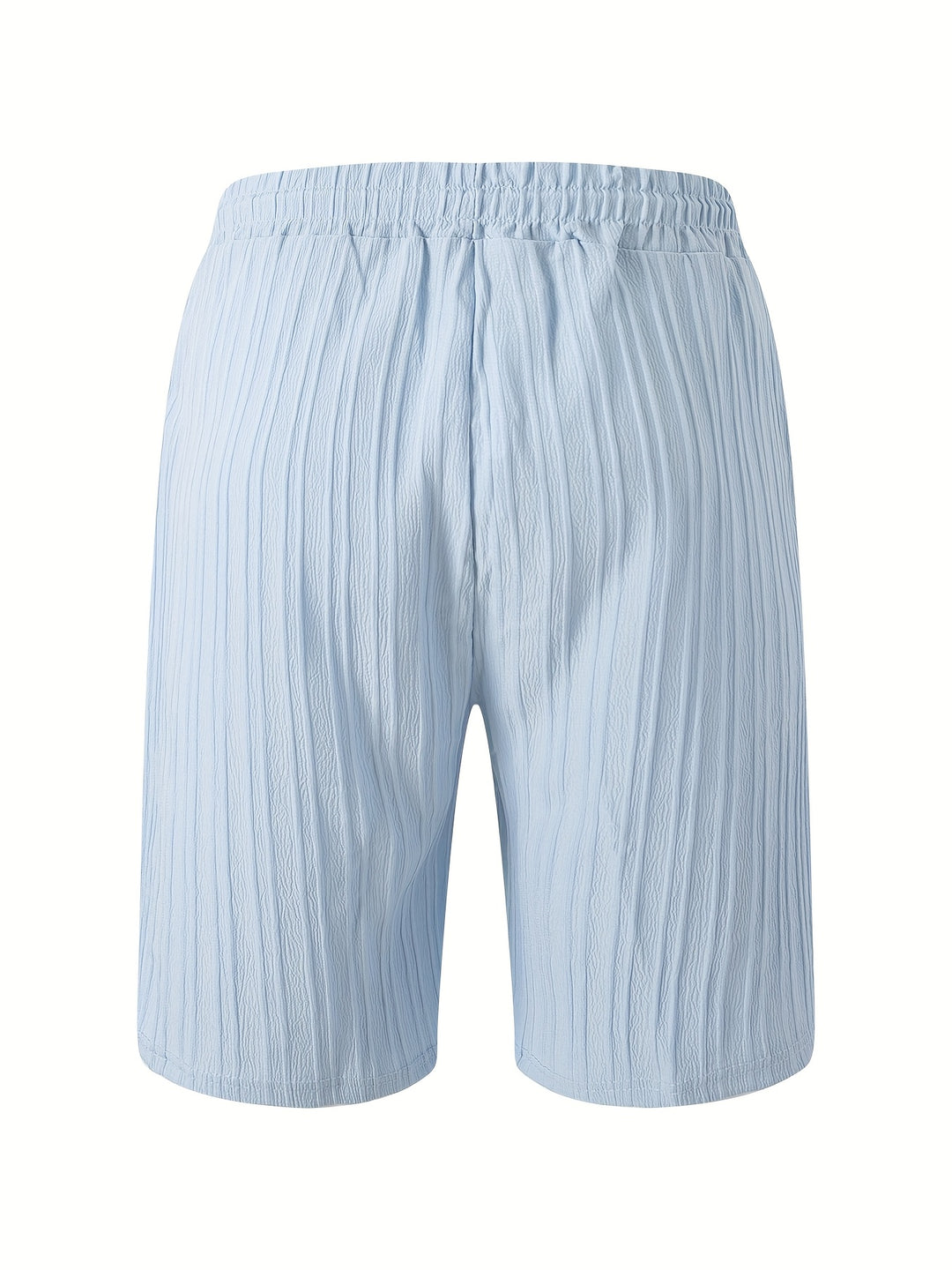 Sleeveless Pleated Button Shirt and Shorts Set