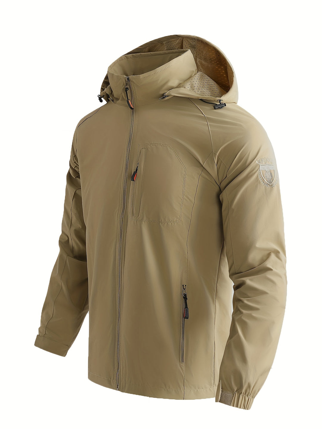 Lightweight Hooded Windbreaker Jacket