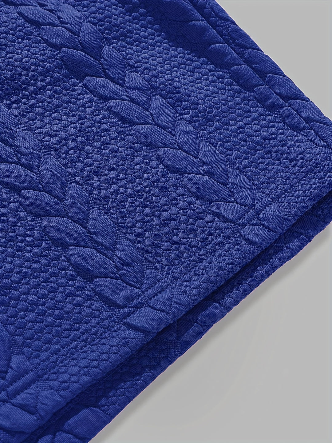 Textured Cable Knit T-Shirt and Shorts Set