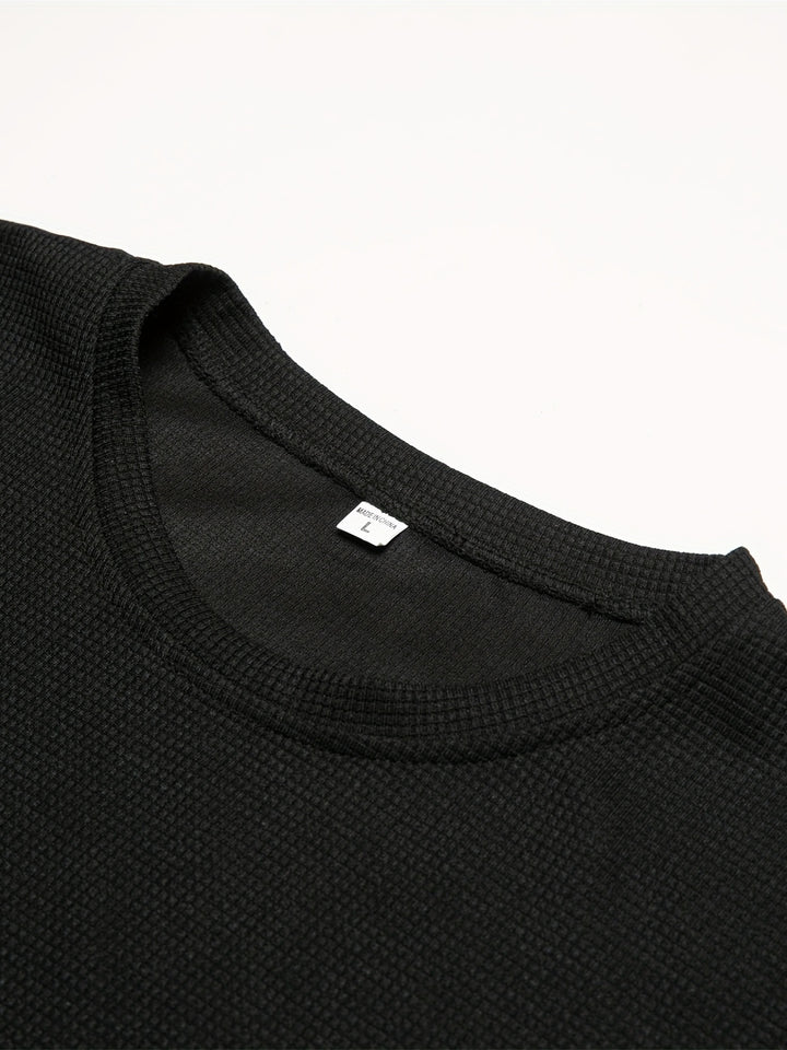 Textured Long Sleeve Top and Joggers Set