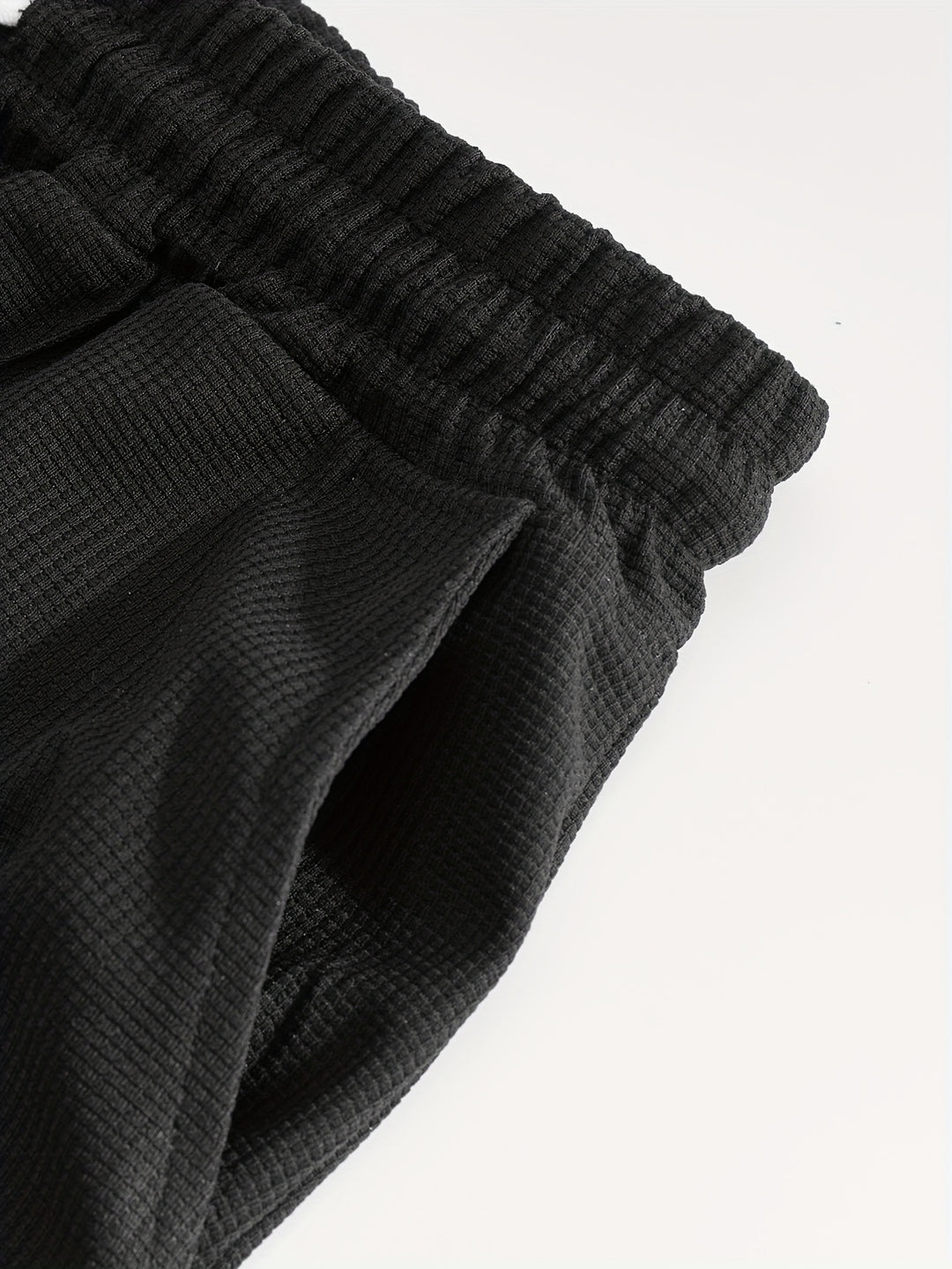 Textured Minimalist T-Shirt and Shorts Set