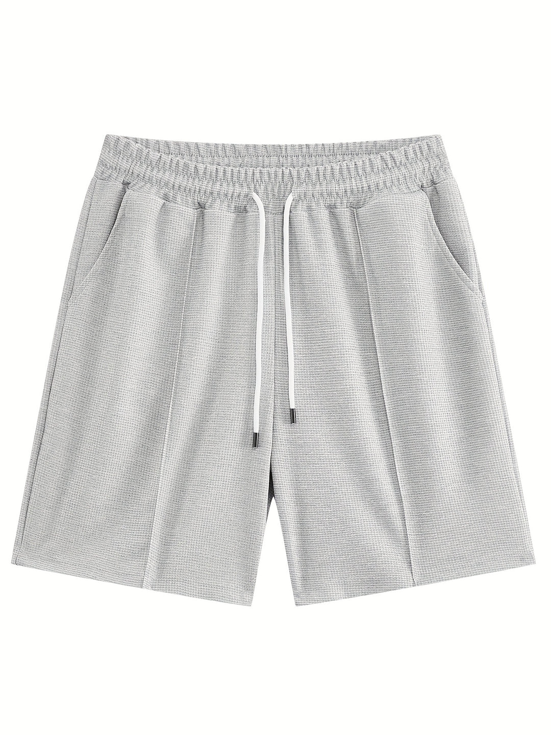 Textured Minimalist T-Shirt and Shorts Set