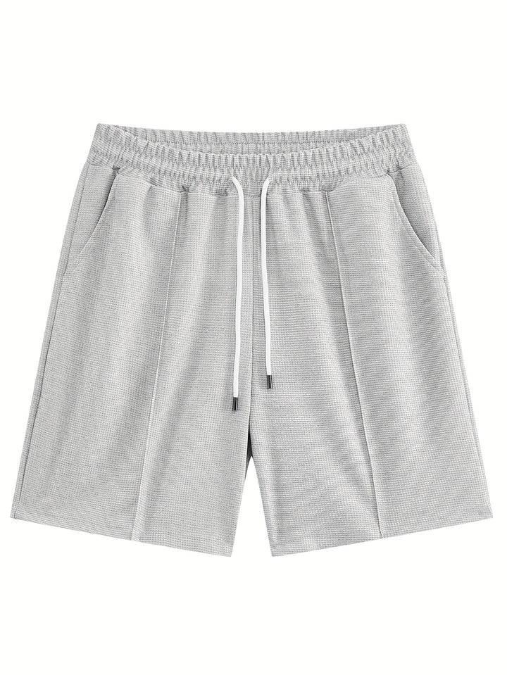 Textured Minimalist T-Shirt and Shorts Set