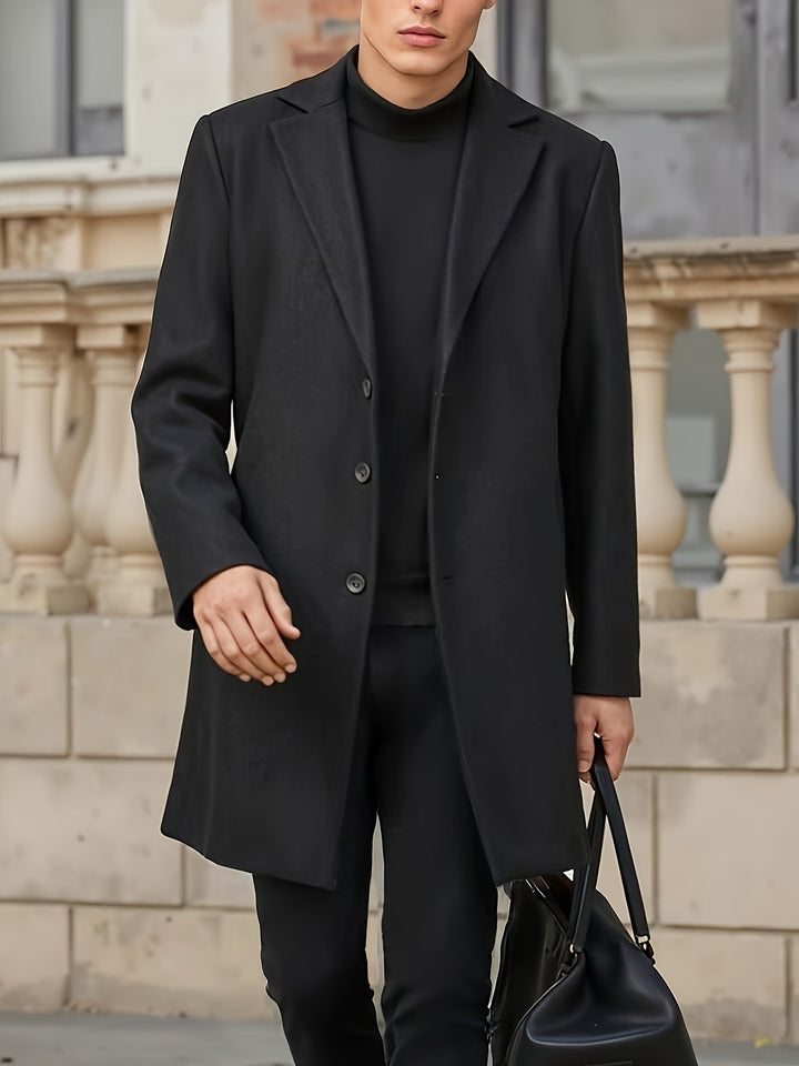 Classic Single-Breasted Overcoat