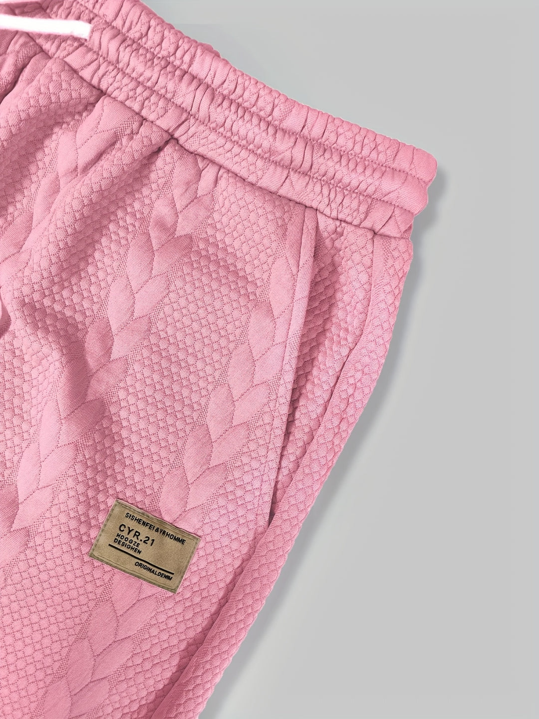 Textured Cable Knit T-Shirt and Shorts Set