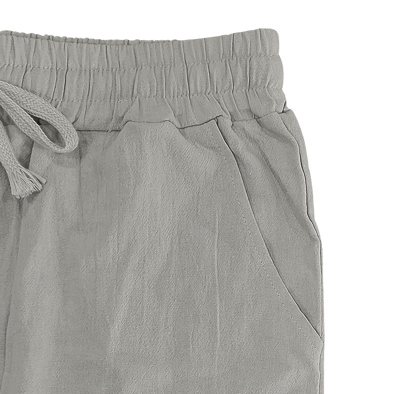 Linen Drawstring Pants