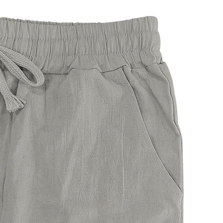 Linen Drawstring Pants