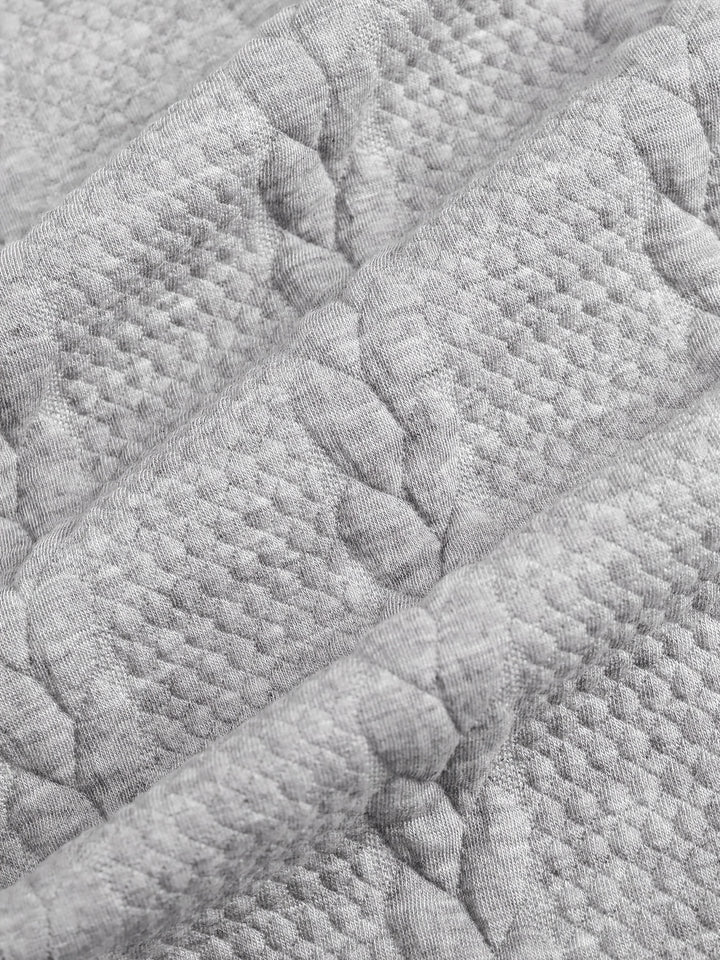 Textured Cable Knit T-Shirt and Shorts Set