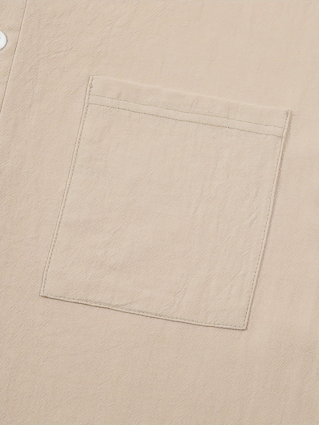 Textured Long Sleeve Henley Shirt