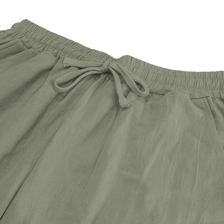 Linen Drawstring Pants