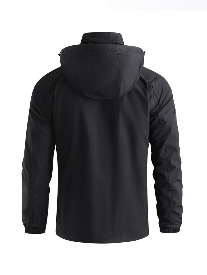 Lightweight Hooded Windbreaker Jacket